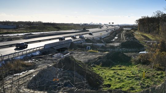 diaľnica pri Bratislave