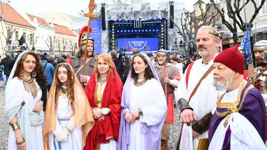 fašiangový sprievod v Trenčíne