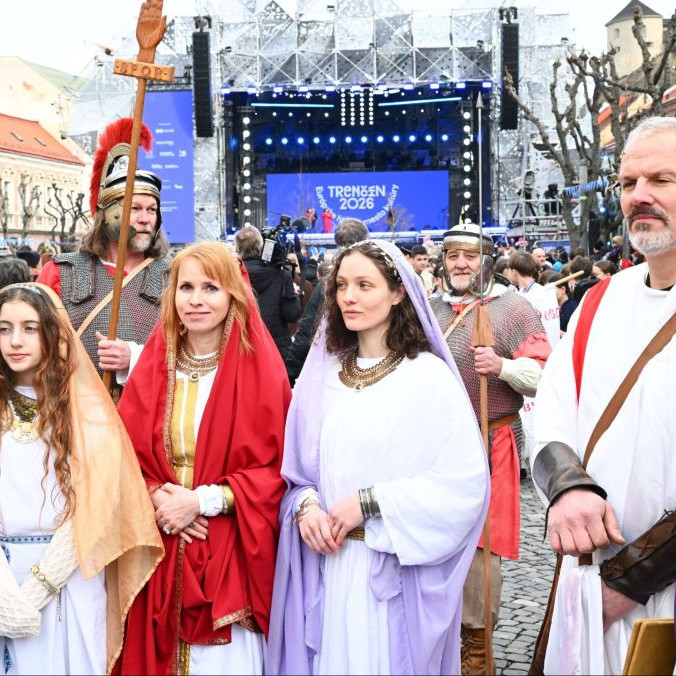 fašiangový sprievod v Trenčíne