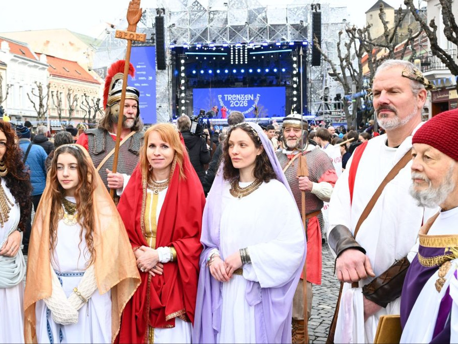 fašiangový sprievod v Trenčíne