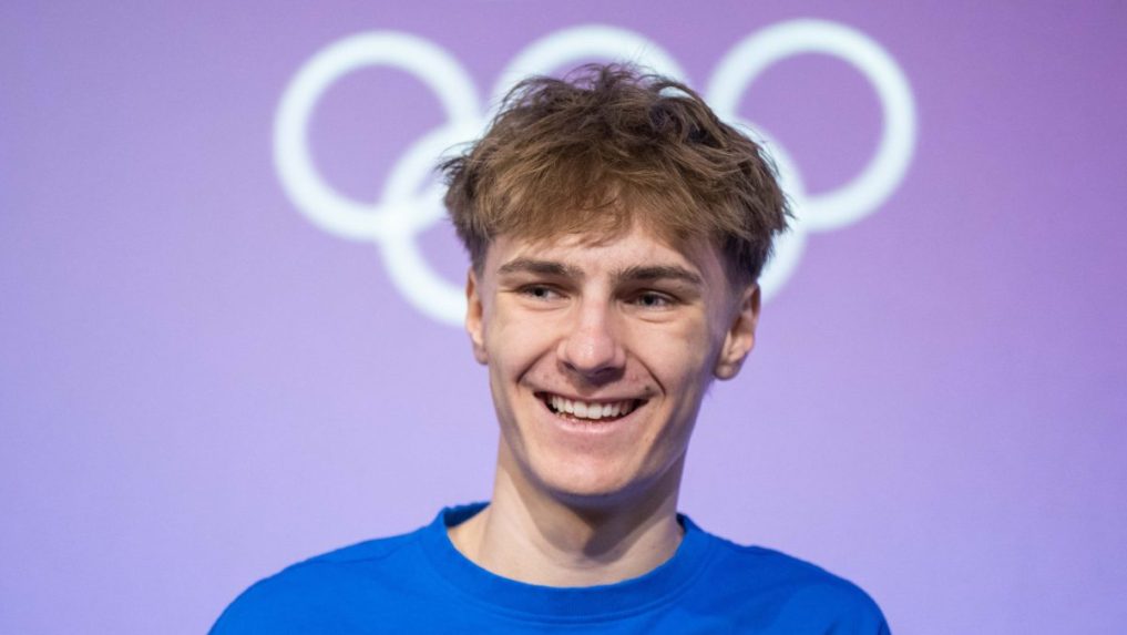 Slovenský reprezentant v skoku na lyžiach Hektor Kapustík.