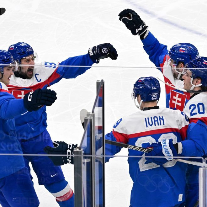 Slovenskí hokejisti.