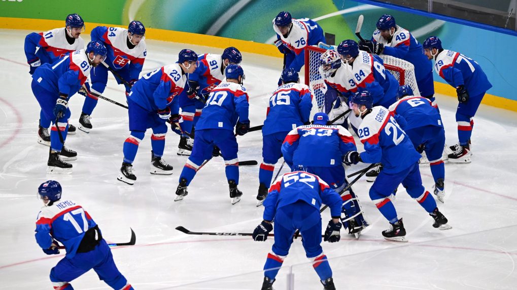 slovenskí hokejisti pred zápasom