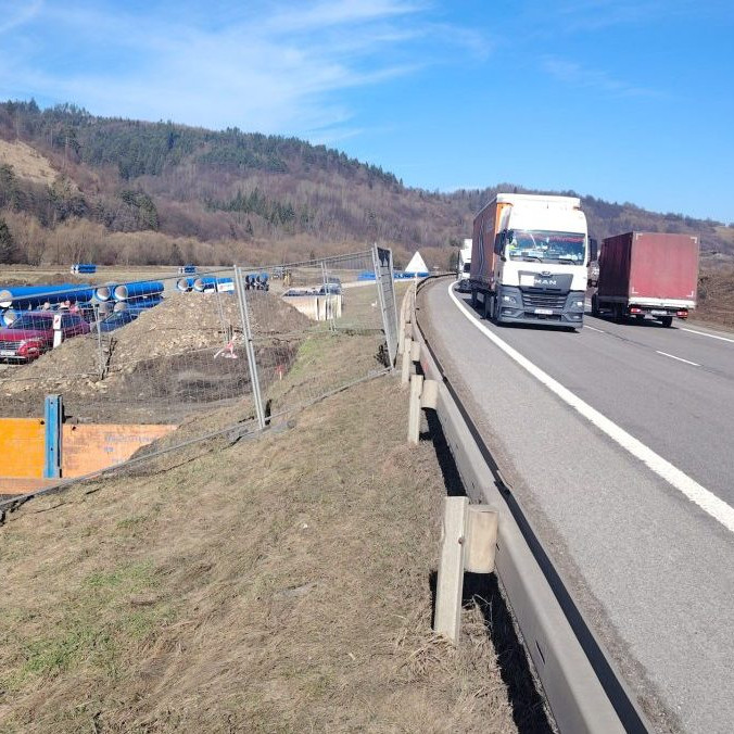 Na snímke slávnostné spustenie výstavby úseku D3 medzi Kysuckým Novým Mestom a Oščadnicou 26. februára 2026.