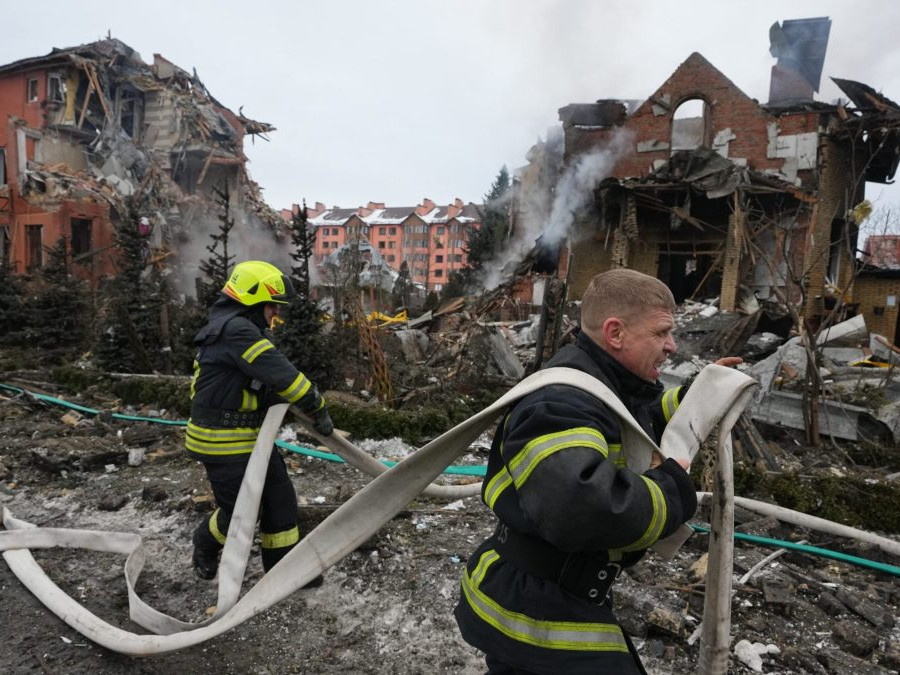 po ruskom útoku v Kyjeve