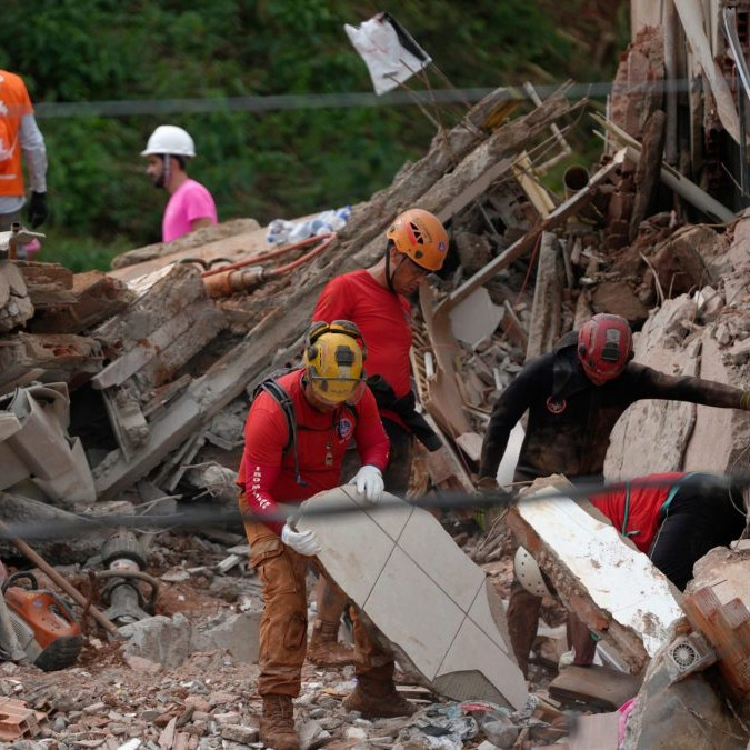 po zosuve pôdy v Brazílii