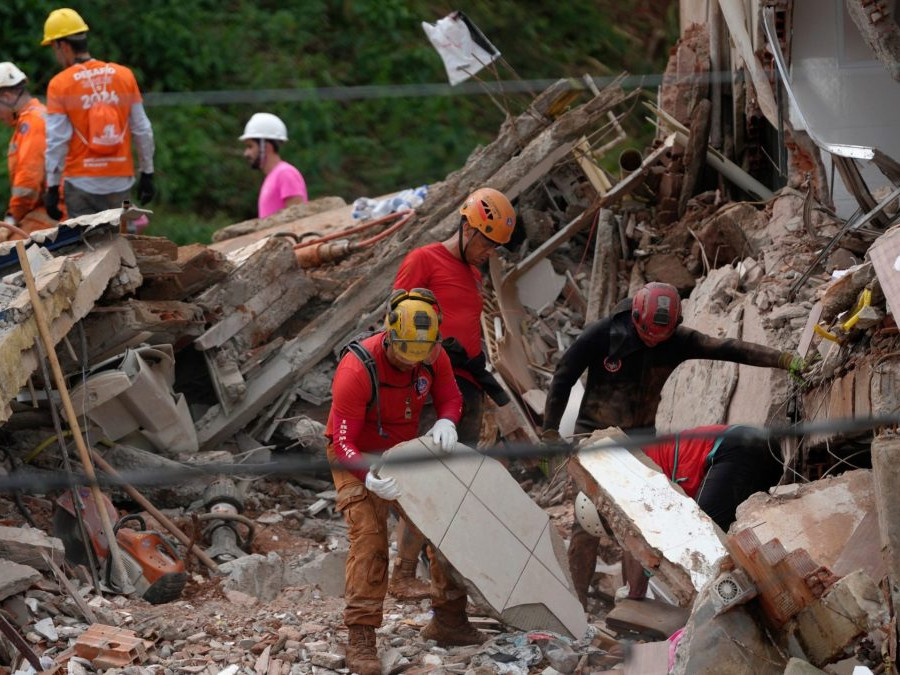 po zosuve pôdy v Brazílii