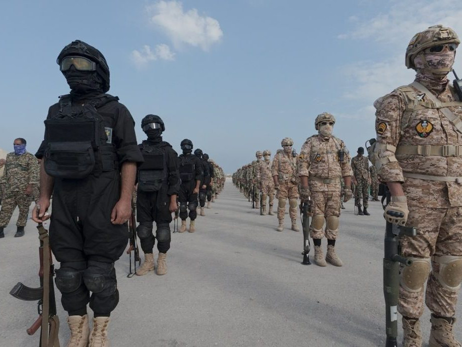 Jednotky Iránskych revolučných gárd.