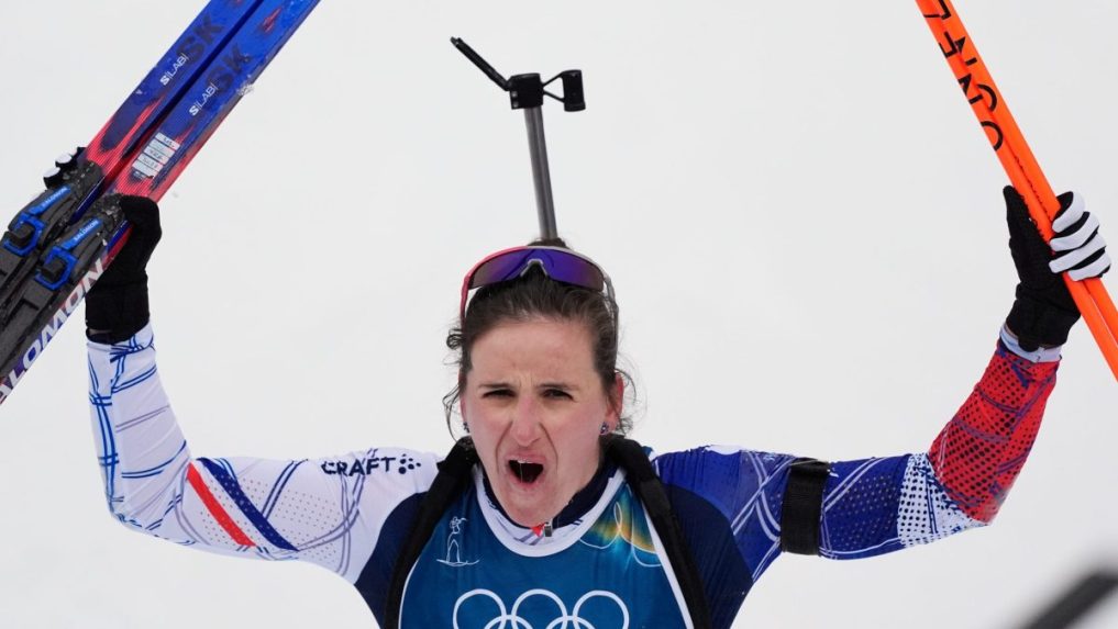 Francúzska biatlonistka Julia Simonová.