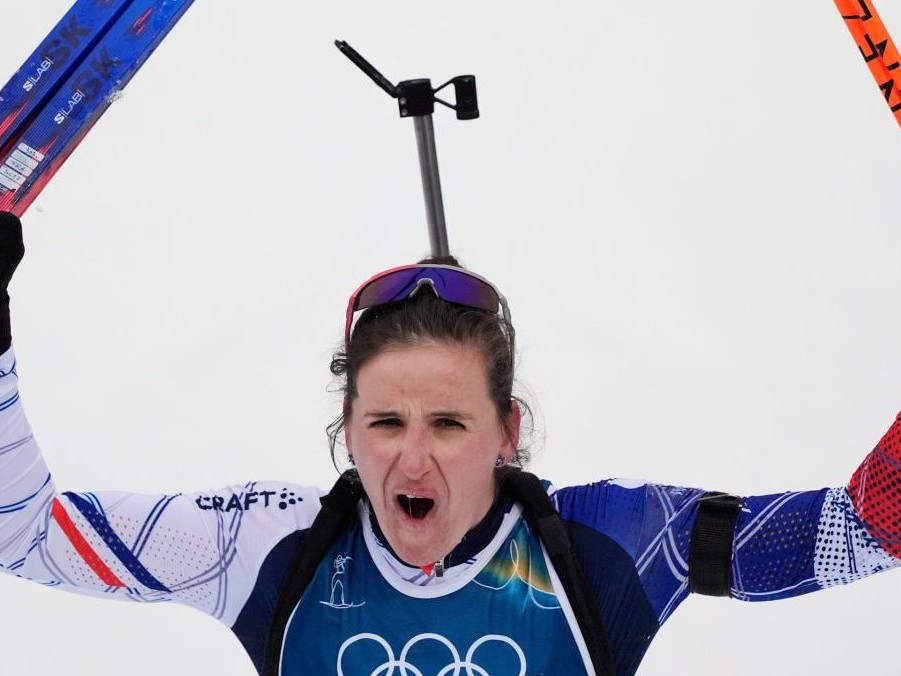 Francúzska biatlonistka Julia Simonová.