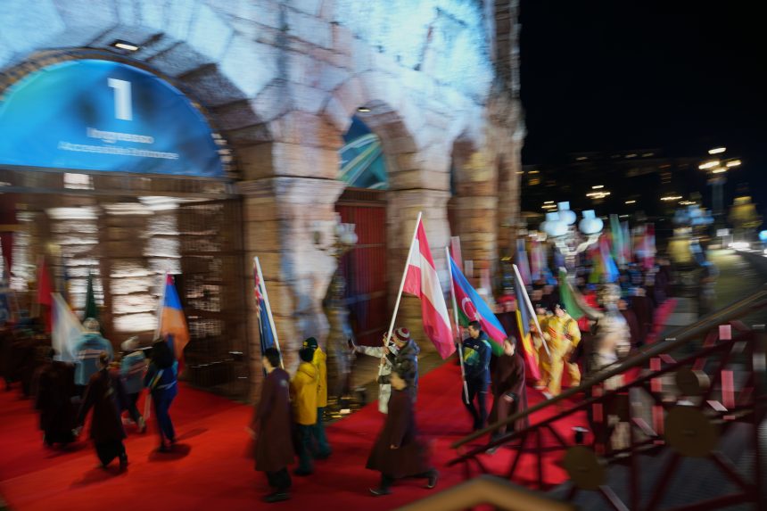 Snímka zo záverečného ceremoniálu ZOH 2026