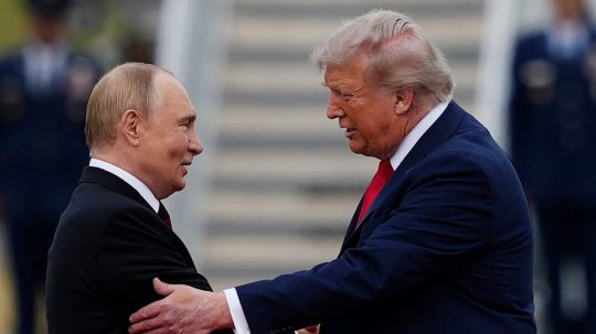 Donald Trump a Vladimir Putin