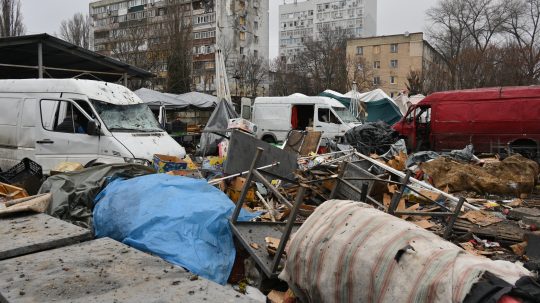 zničená infraštruktúra na Ukrajine