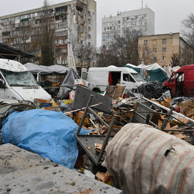 zničená infraštruktúra na Ukrajine