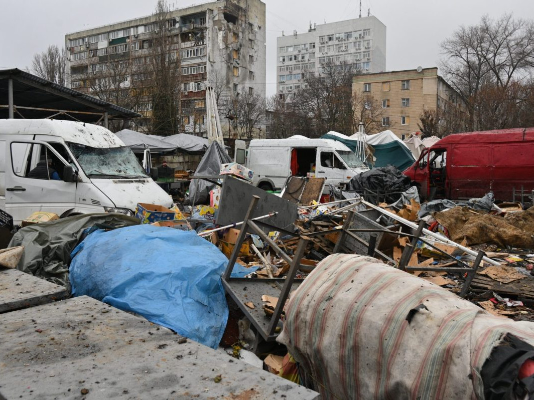 zničená infraštruktúra na Ukrajine