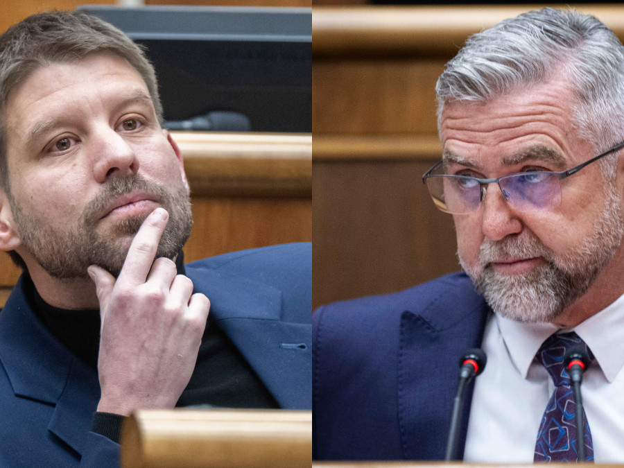 Predseda PS Michal Šimečka a Podpredseda NR SR Tibor Gašpar.