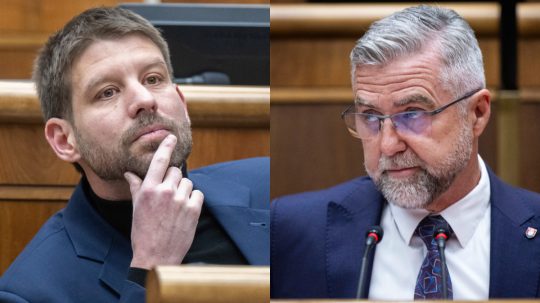Predseda PS Michal Šimečka a Podpredseda NR SR Tibor Gašpar.