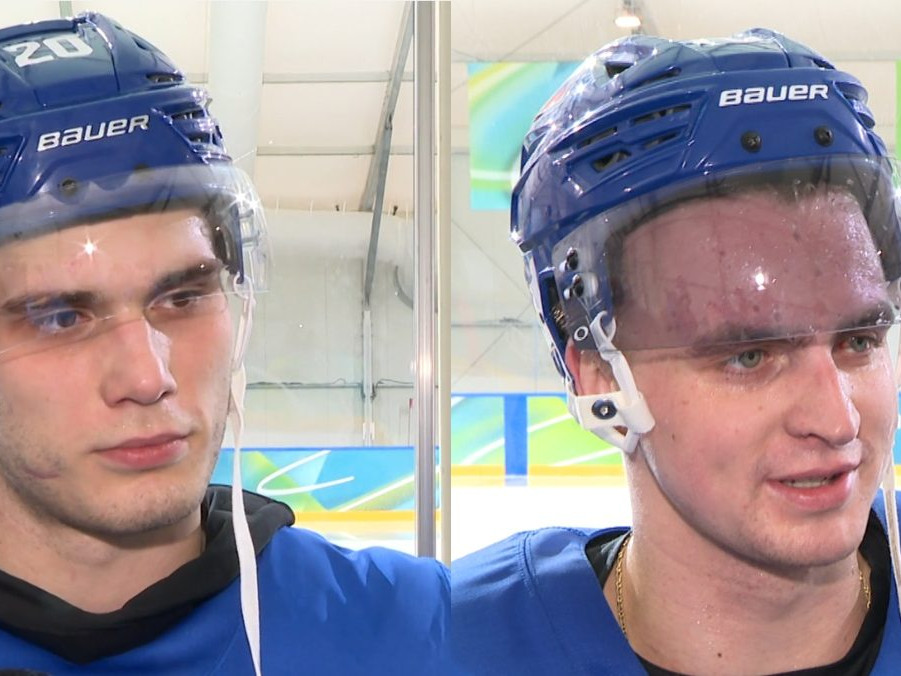 Juraj Slafkovský a Martin Pospíšil