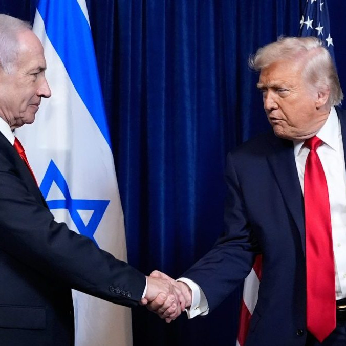 Americký prezident Donald Trump a izraelský premiér Benjamin Netanjahu.