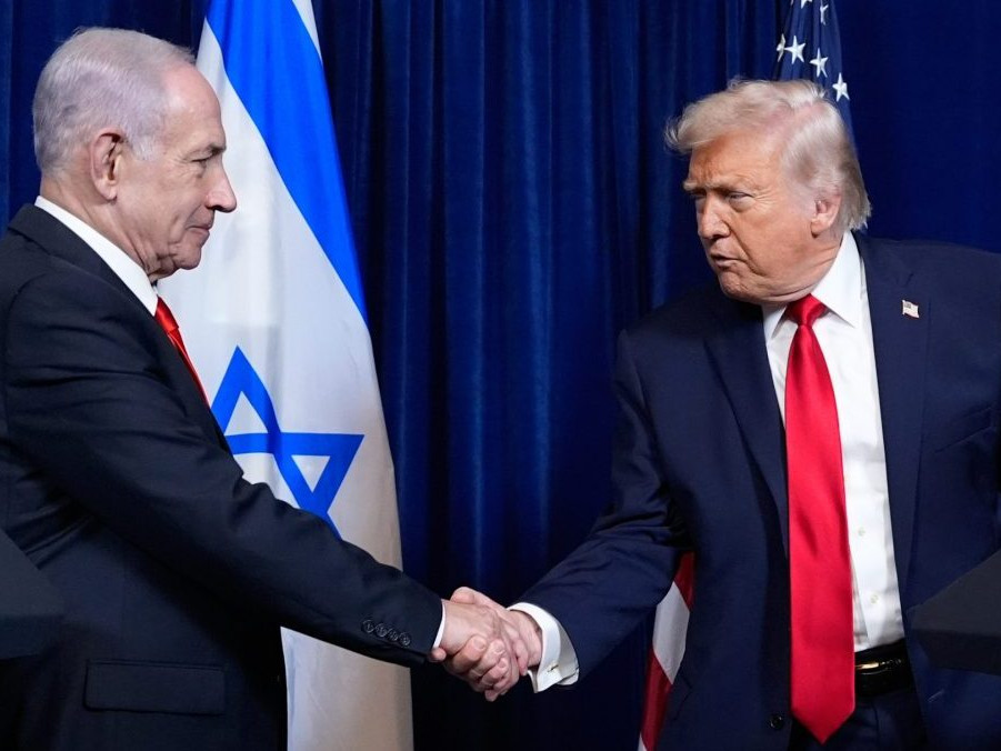 Americký prezident Donald Trump a izraelský premiér Benjamin Netanjahu.
