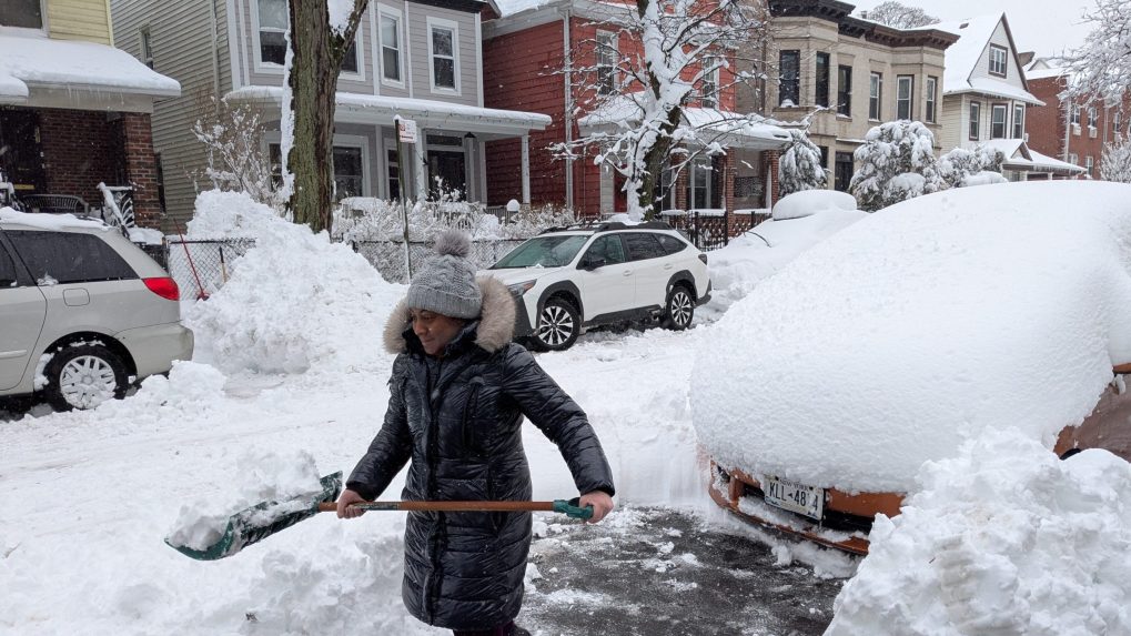 zasnežený New York