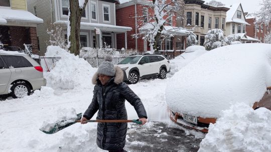 zasnežený New York