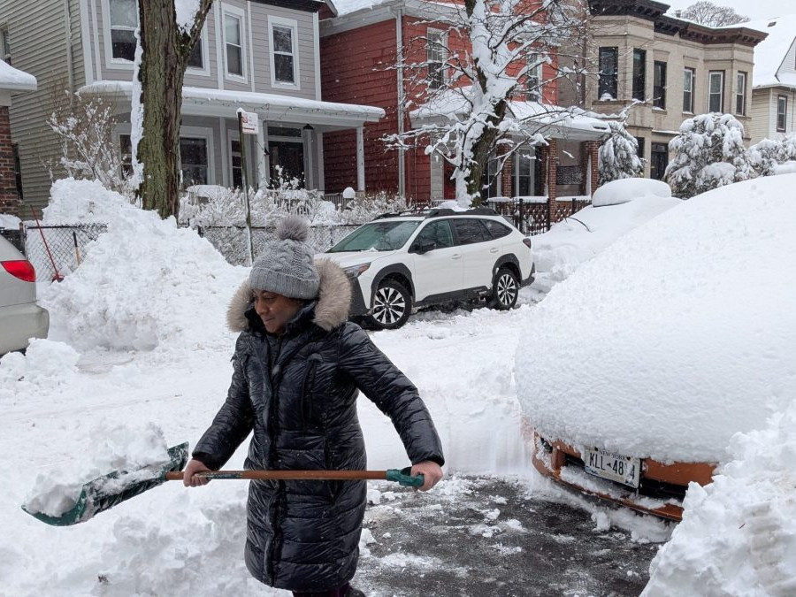zasnežený New York