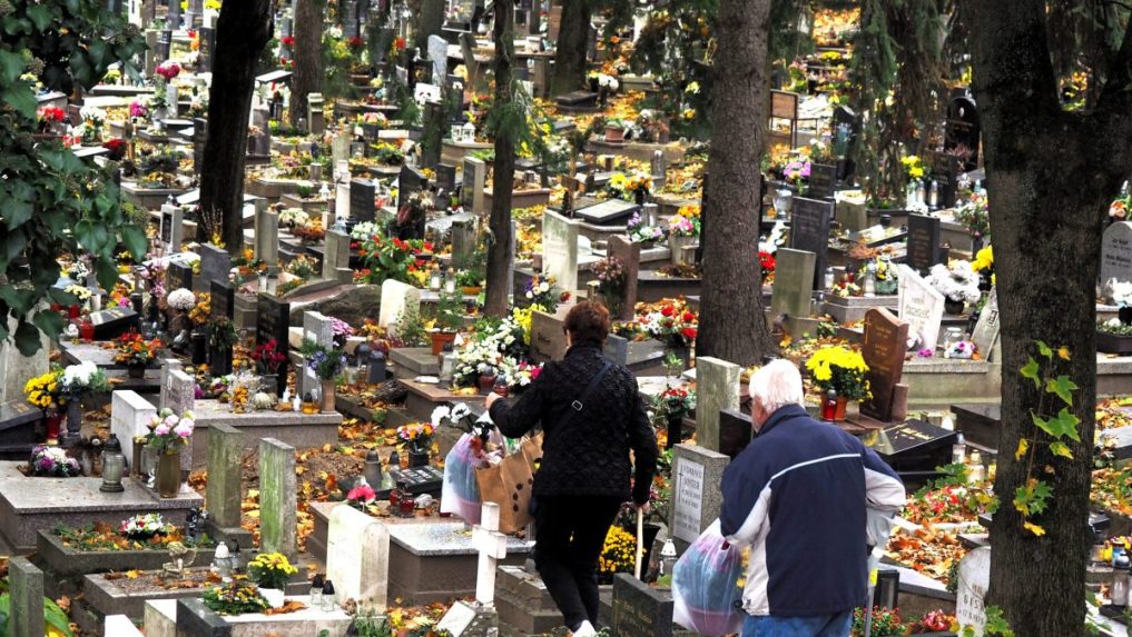 Na snímke cintorín.