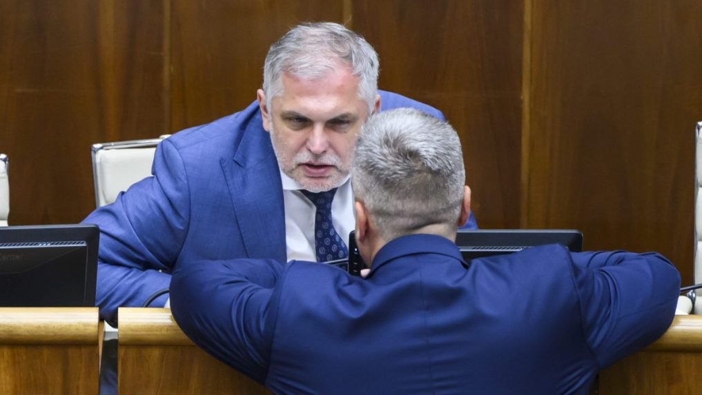 Na snímke Roman Michelko a Andrej Danko.