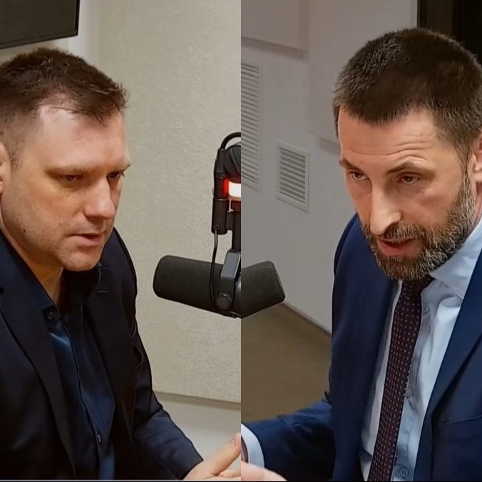 Tomáš Taraba a Marián Viskupič v relácii Sobotné dialógy.