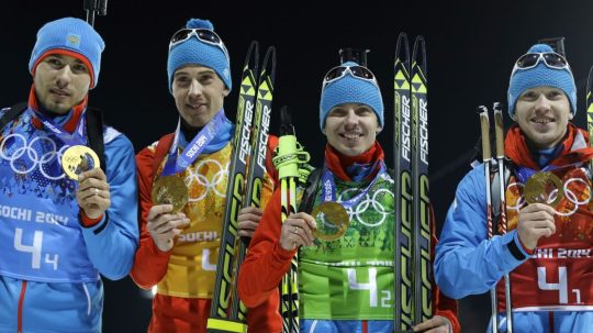 Soči ZOH 2014 Rusko olympiáda biatlon