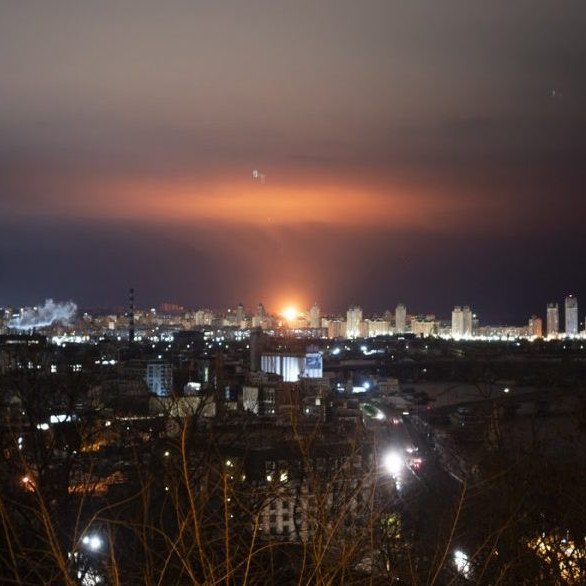 Obloha nad Kyjevom.