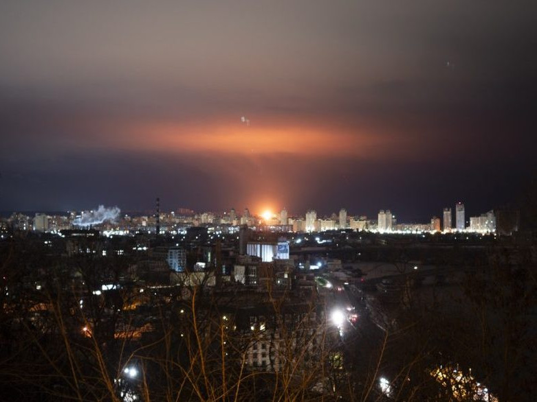 Obloha nad Kyjevom.