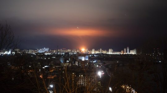 Obloha nad Kyjevom.