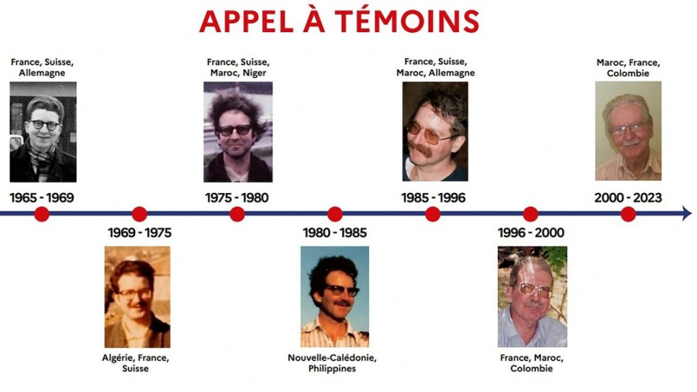 Ozn&aacute;menie s fotkami obvinen&eacute;ho, ktor&eacute; zverejnila franc&uacute;zska Gendarmerie Nationale.