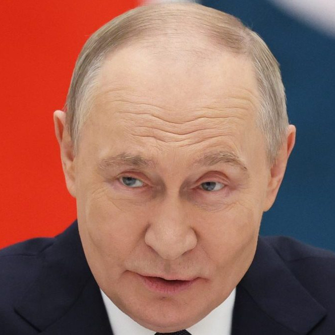 Na snímke Vladimir Putin.