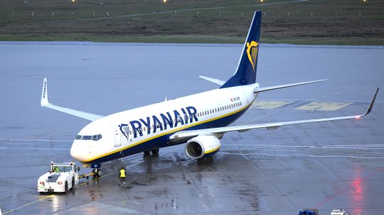 Lietadlo spoločnosti Ryanair.
