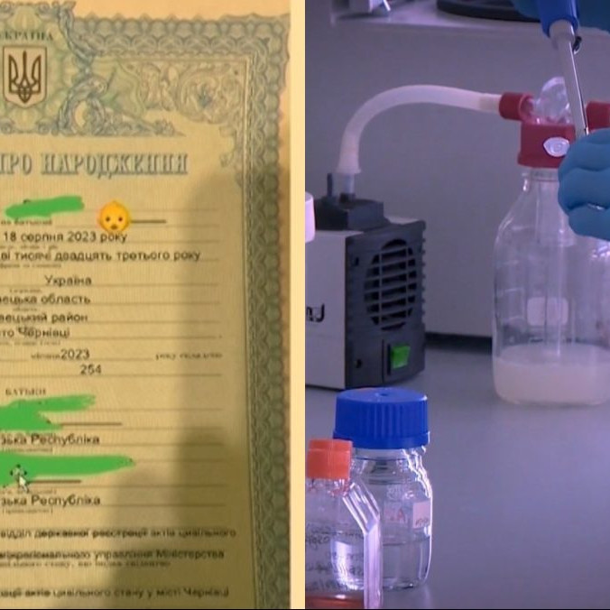 Na snímke ukrajinský rodný list.