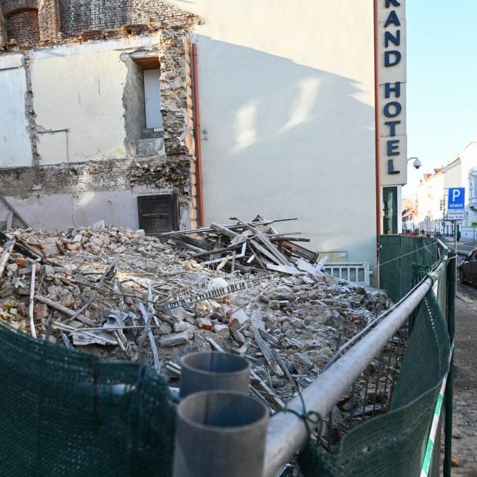 Na snímke zbúraná pamiatka.