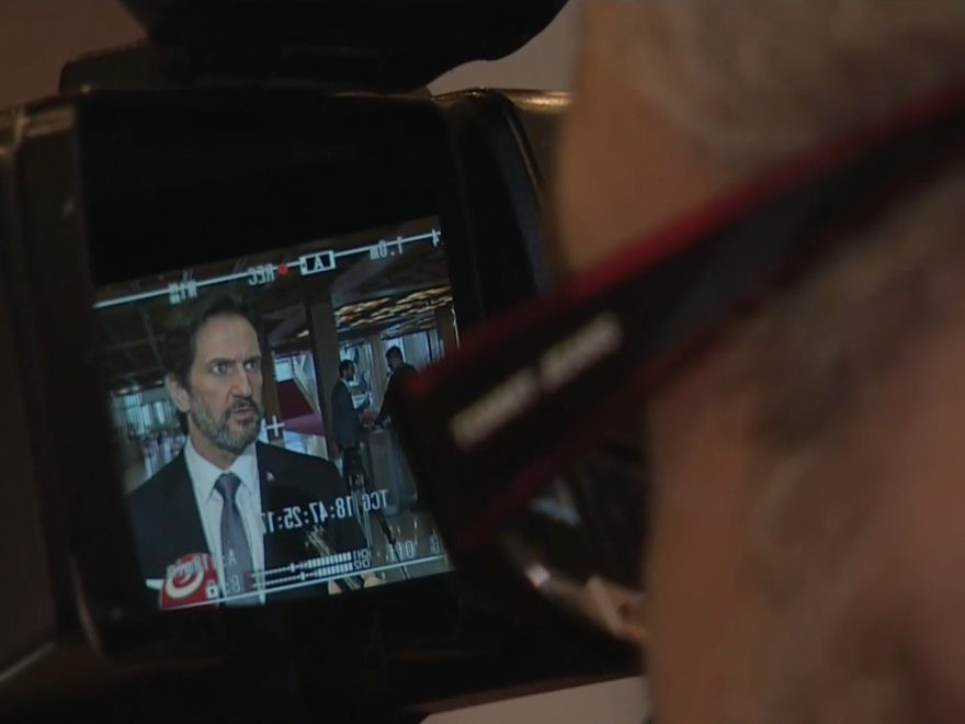 Na ilustračnej snímke kamera snímka Roberta Kaliňáka.