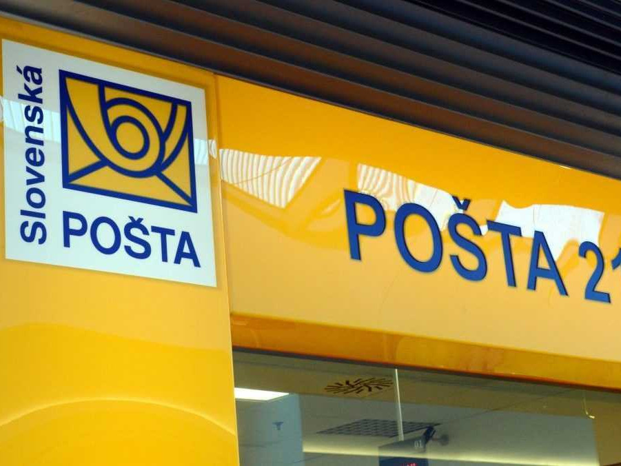 Pohľad na pobočku Slovenskej pošty.