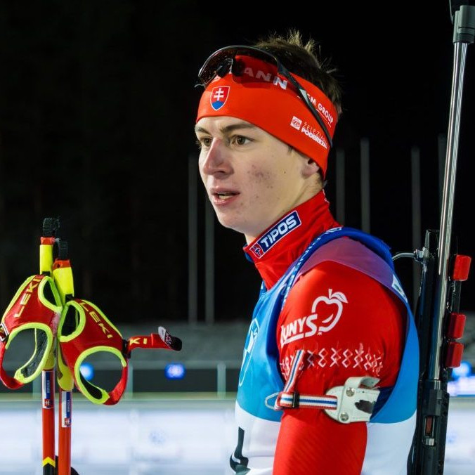 Slovenský biatlonista Jakub Borguľa.