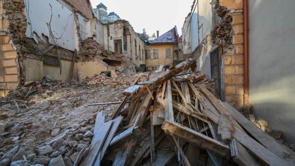 Zbúraný pamiatkovo chránený objekt v Trenčíne.