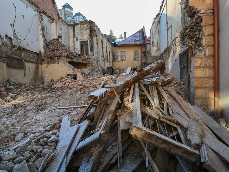 Zbúraný pamiatkovo chránený objekt v Trenčíne.