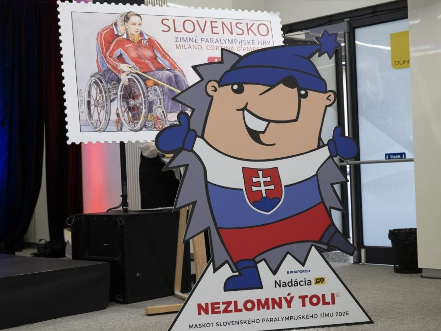 Maskot slovenského paralympijského tímu "Nezlomný Toli".