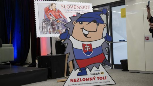 Maskot slovenského paralympijského tímu "Nezlomný Toli".