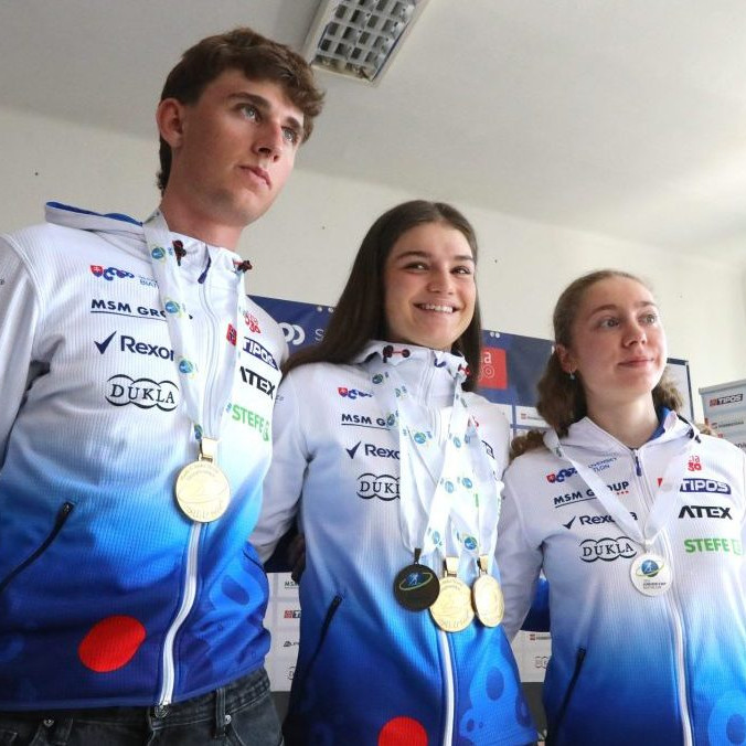 Markus Sklenárik, Michaela Straková a Tamara Molentová.