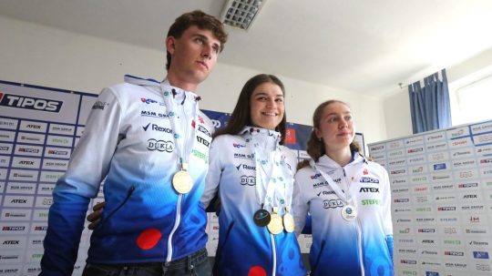 Markus Sklenárik, Michaela Straková a Tamara Molentová.