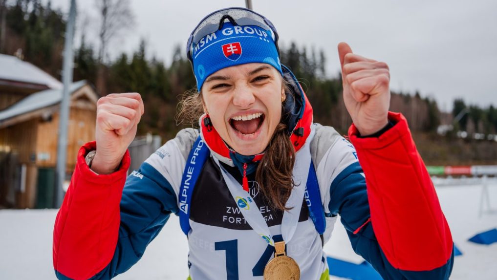 Slovenská biatlonistka Michaela Straková.