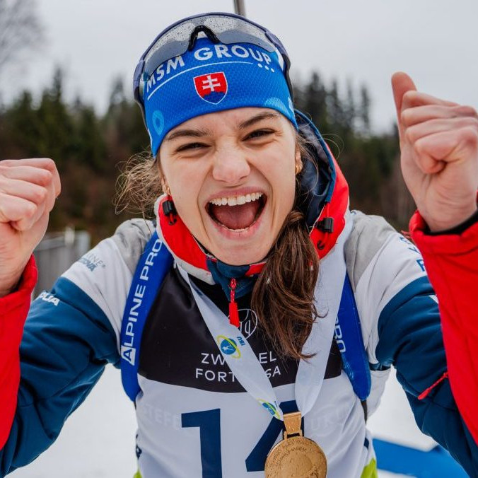 Slovenská biatlonistka Michaela Straková.